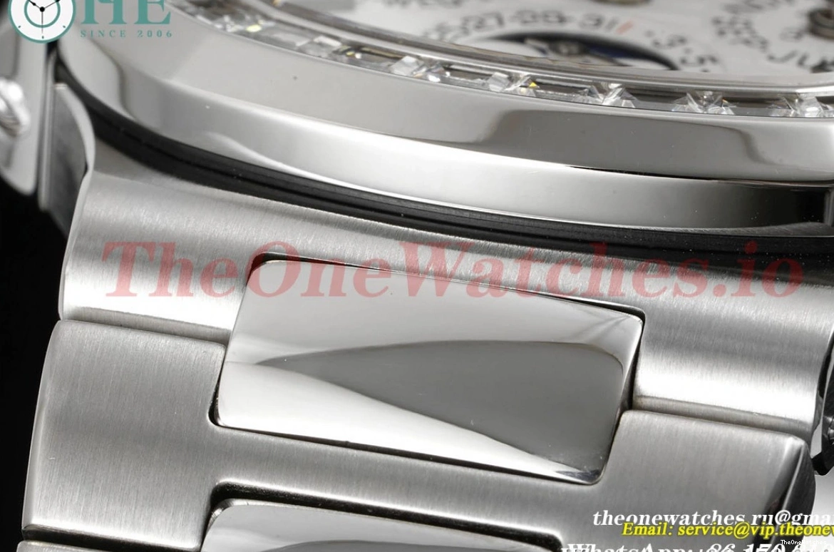 5740 Stk A240 Nautilus 40mm GRF SS diamonds SS White 0119